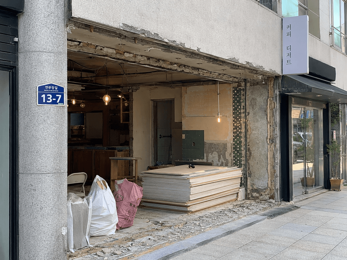 충주 사무실 칸막이 철거